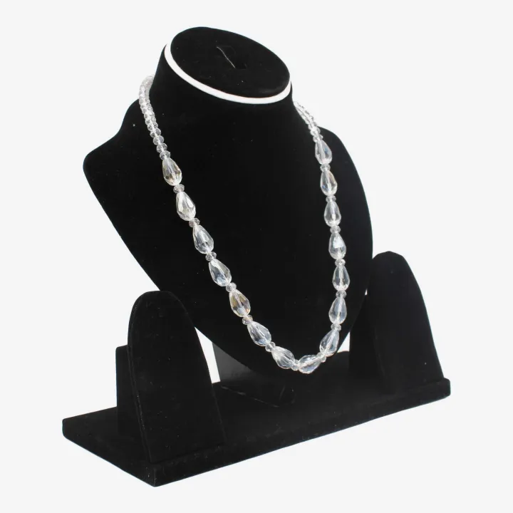 Transparent Color Fancy Glass Mala/Necklace For Women 8"