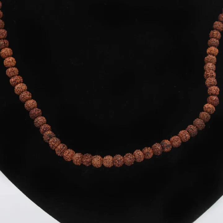 108 Rudraksha Zero Size Mala with Siddhi (10") – Spiritual Enlightenment, Prosperity & Protection