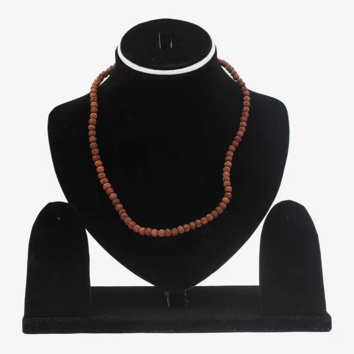 108 Rudraksha Zero Size Mala with Siddhi (10") – Spiritual Enlightenment, Prosperity & Protection