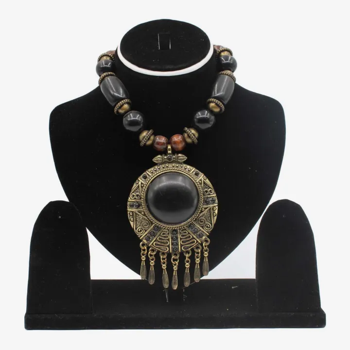 Black Color Astha Dhatu Mala/Necklace for Women (10") – Spiritual Protection, Prosperity, and Strength