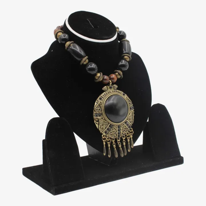 Black Color Astha Dhatu Mala/Necklace for Women (10") – Spiritual Protection, Prosperity, and Strength