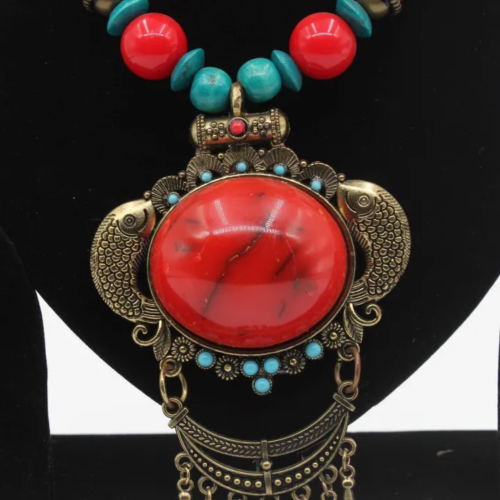 Multicolor Astha Dhatu Necklace/Mala for Women 12" – Astrological Healing, Protection, and Prosperity