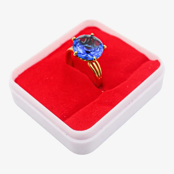 Unisex Golden Color Stoned Ashta Dhatu Ring (Size 18) – Sacred Eight-Metal Balance & Protection Ring