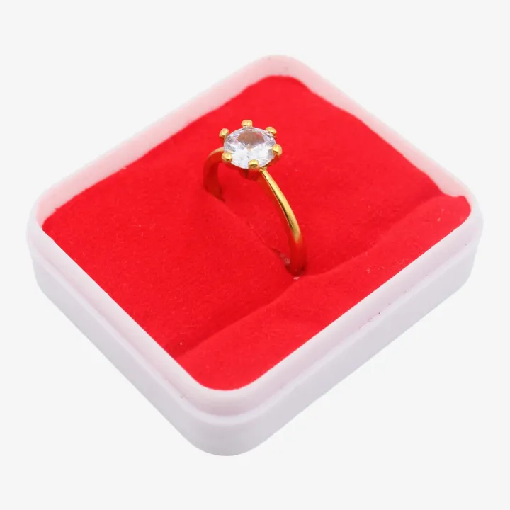 Unisex Golden Color Stoned Ashta Dhatu Ring (Size 18) – Sacred Eight-Metal Energy & Protection Ring