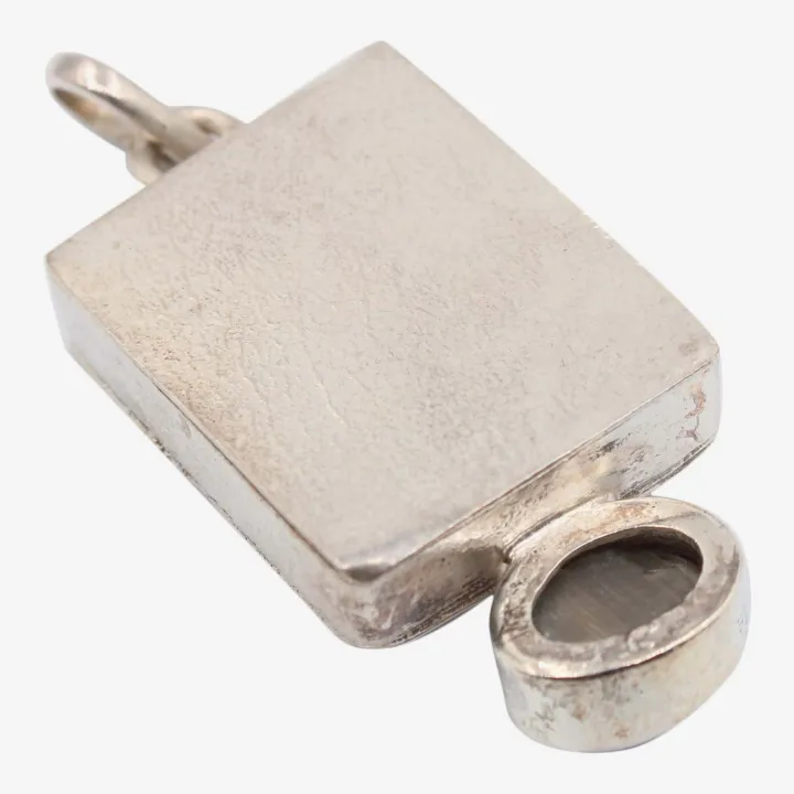 Unisex Silver Color Astha Dhatu Pendant with Ketu Yantra – Protection, Spiritual Balance & Positive Energy