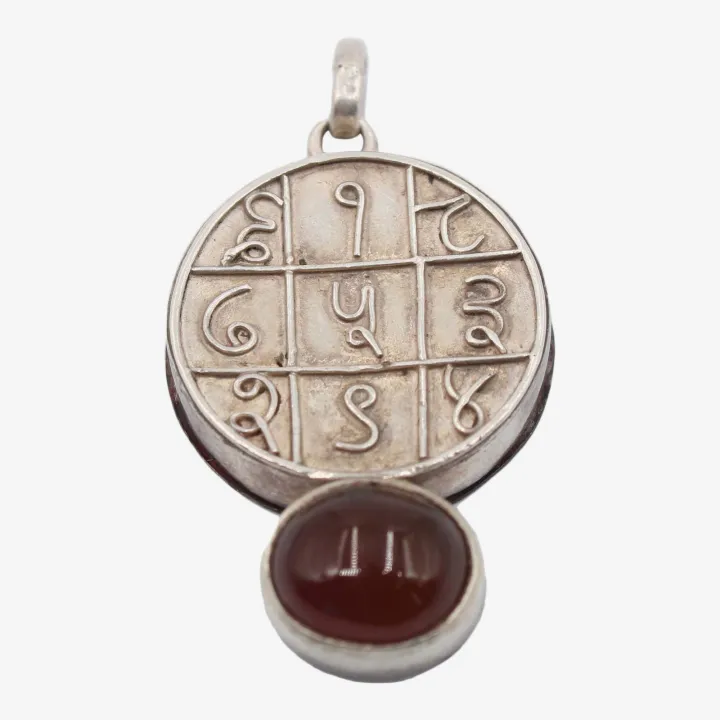 Unisex Golden Color Astha Dhatu Pendant with Sani Yantra – Protection, Stability & Positive Energy