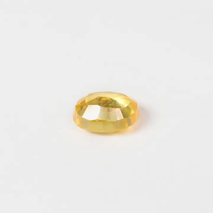 Yellow Color Cut Design Crystal Pokhraj Loose Stone (Per Carat)